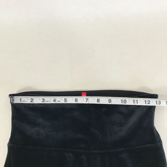 Spanx Velvet Leggings Women's Size Medium Black Ankle Stretch Shapewear Shaping - Picture 4 of 11